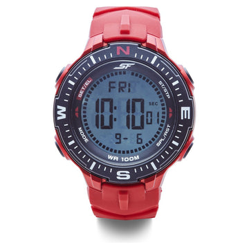 SF Digital Dial Silicone Strap Watch for Men