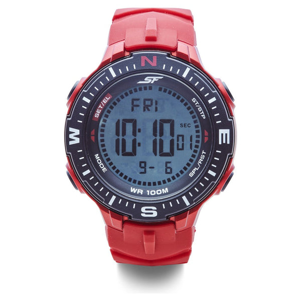 SF Digital Dial Silicone Strap Watch for Men