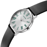Sonata Aspire Quartz Analog Silver Dial Leather Strap Watch for Men