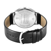 Sonata Aspire Quartz Analog Silver Dial Leather Strap Watch for Men