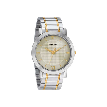 Champagne Dial Alog Watch