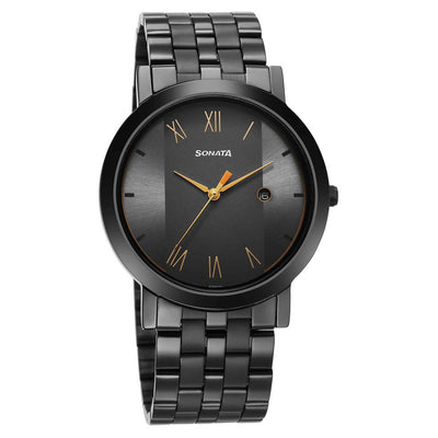 Sonata Utsav Grey Dial Watch for Men