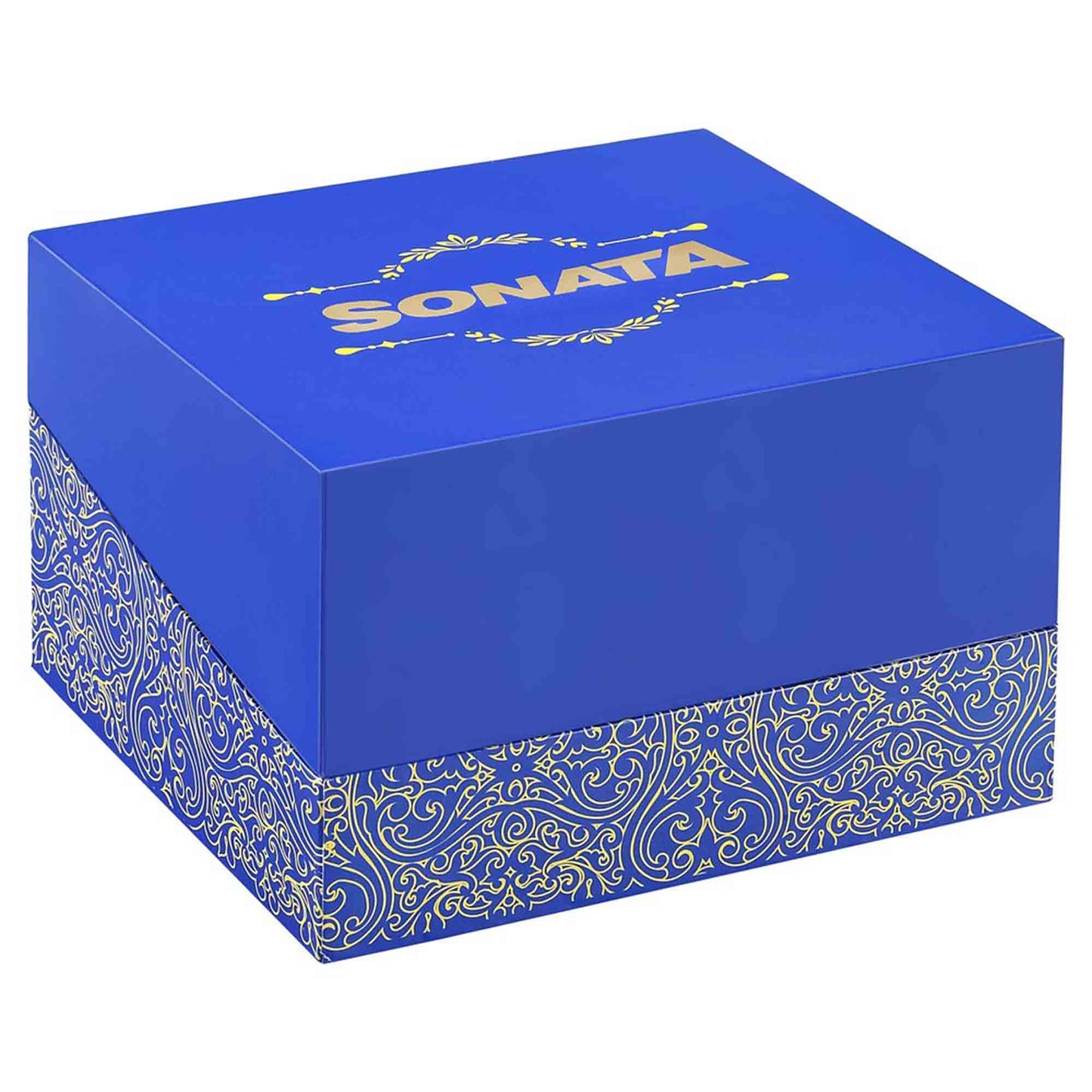 Sonata Quartz Analog Purple Dial Leather Strap Watch for Couple