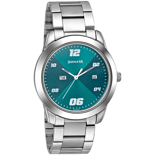 RPM Green Dial Silver Stainless Steel Strap Watch