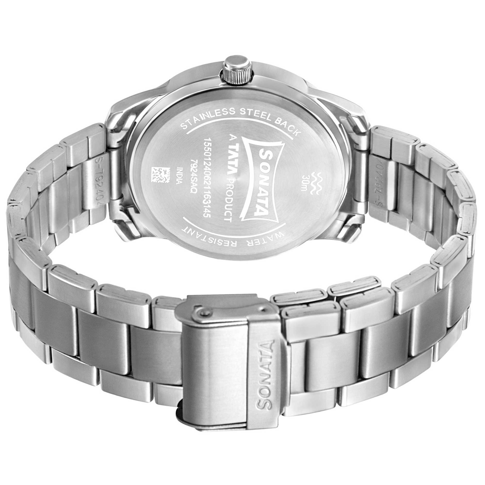 RPM Green Dial Silver Stainless Steel Strap Watch