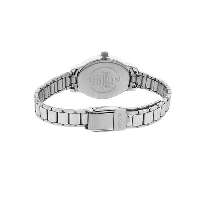 Sonata Quartz Analog Silver Dial Stainless Steel Strap Watch for Women