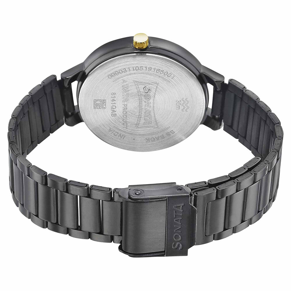Sonata Play Anthracite Dial Women Watch With Stainless Steel Strap