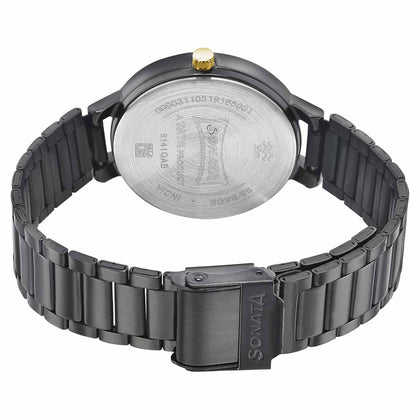 Sonata Play Anthracite Dial Women Watch With Stainless Steel Strap
