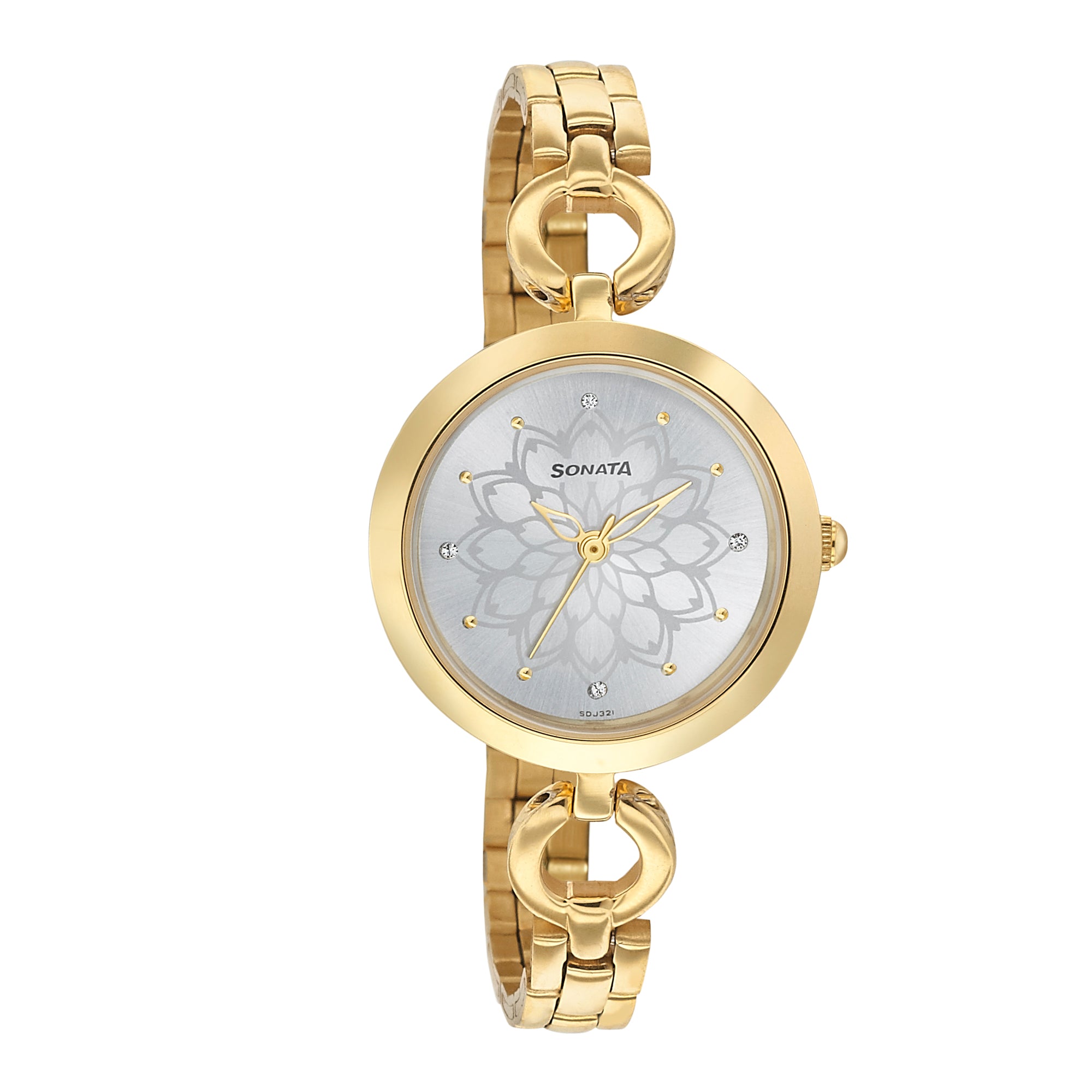 Sonata Wedding Silver Dial Women Watch With Stainless Steel Strap