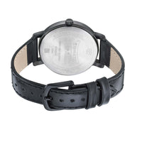 Sonata Onyx Black Dial Women Watch With Leather Strap