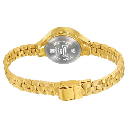 Gold Edit With Silver Dial Stainless Steel Strap Watch