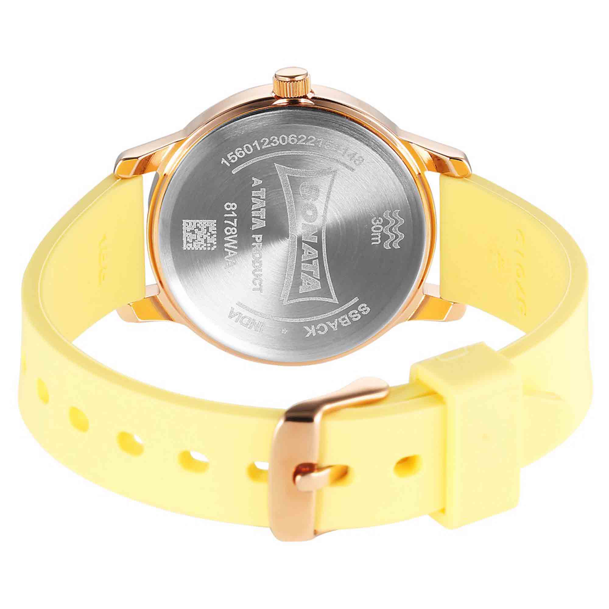 Splash Silver Dial Plastic Strap Watch 8178WP02