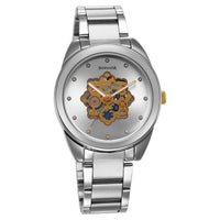 Sonata Unveil Quartz Multifunction Silver Dial Stainless Steel Strap Watch for Women