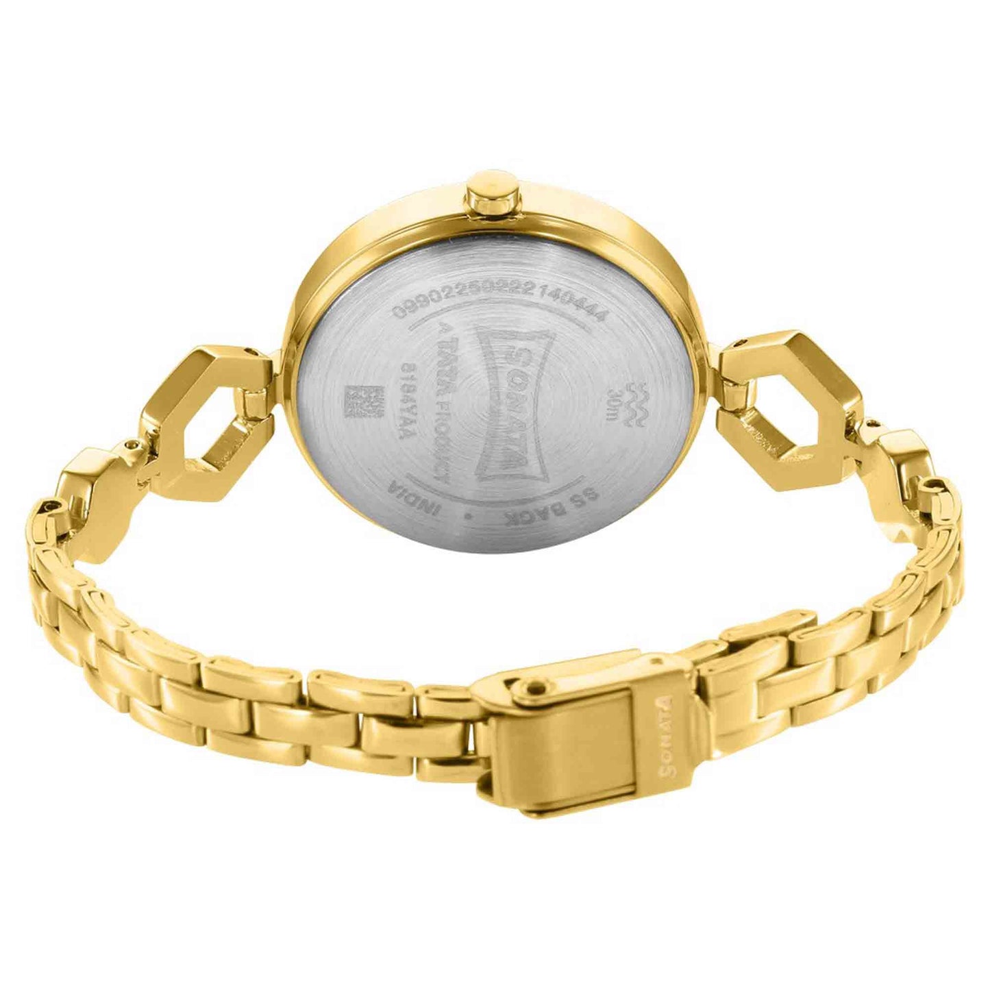 Utsav Champagne Dail Yellow Bi Metal Strap Watch for Women