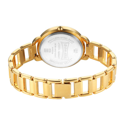 Sonata Wedding Quartz Analog Champagne Dial Metal Strap Watch for Women