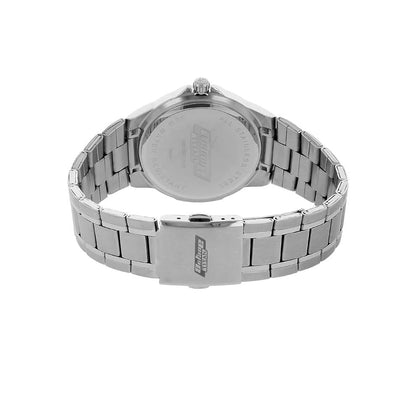 Titan Quartz Multifunction White Dial Metal Strap Watch for Men
