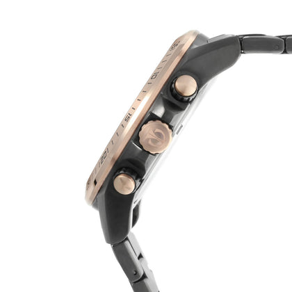 Titan Quartz Chronograph Black Dial Stainless Steel Strap Watch for Men