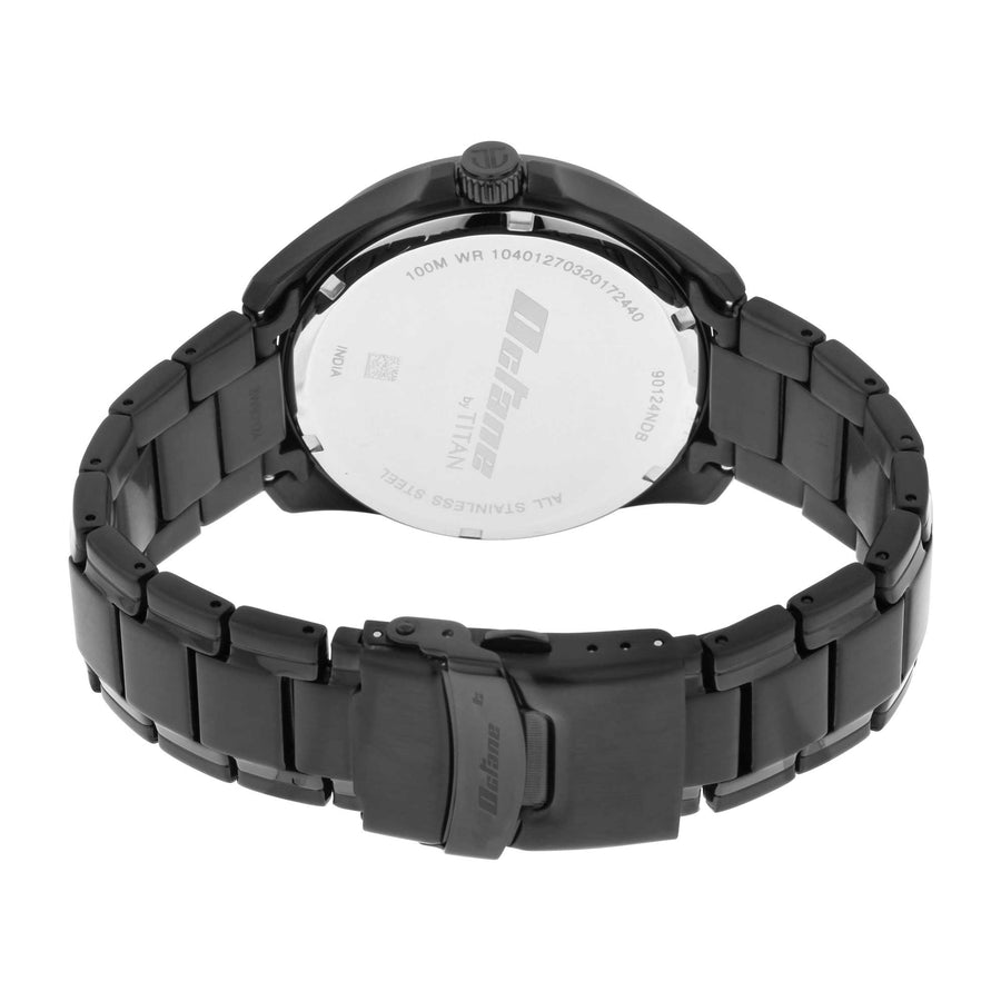Titan Quartz Multifunction Silver Dial Stainless Steel Strap Watch for Men
