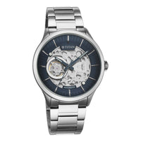 Titan Metal Mechanicals Blue Dial Automatic Stainless Steel Strap watch for Men