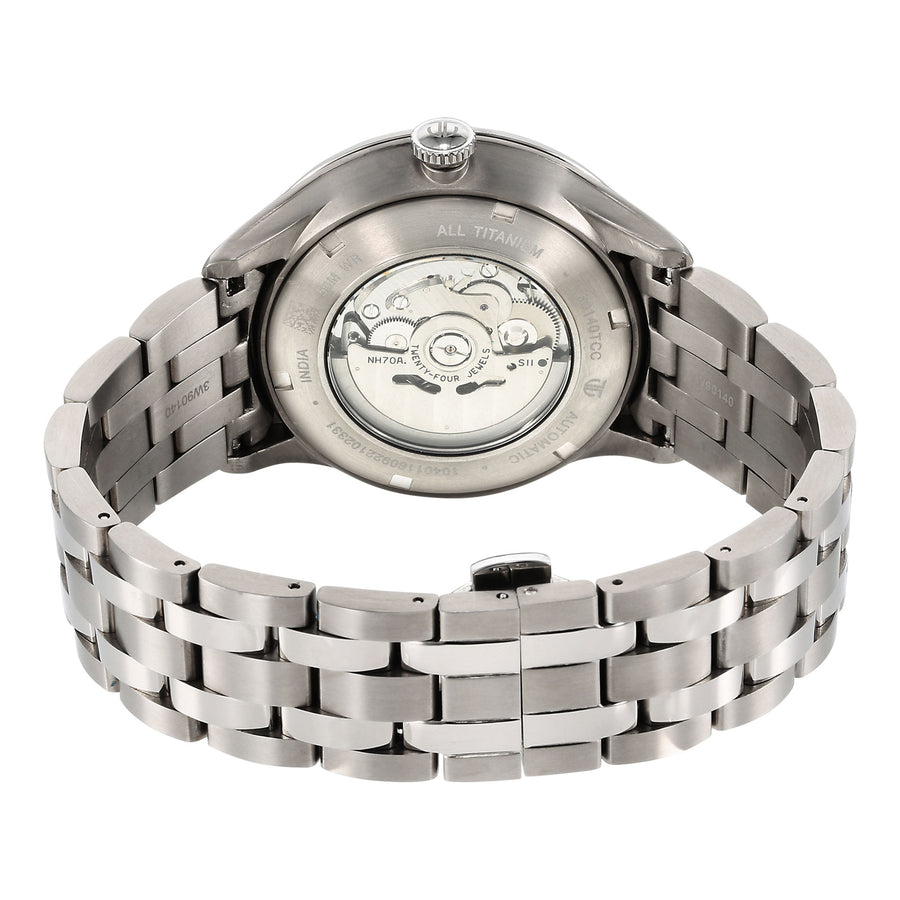 Titan Metal Mechanicals Anthracite Dial Analog Titanium Strap watch for Men