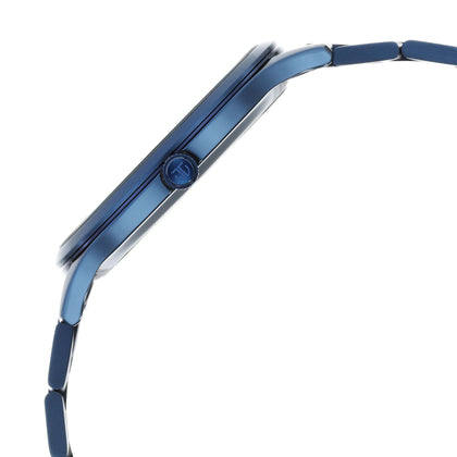 Titan Classique Slimline Blue Dial Analog Quartz Stainless Steel Strap watch for Men