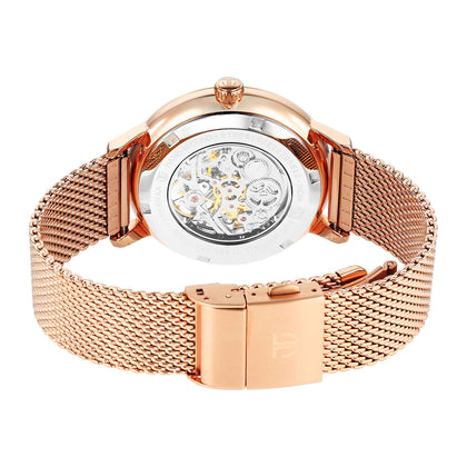 Titan Mechanical Slimline Blue Dial Mechanical Stainless Steel Strap watch for Men