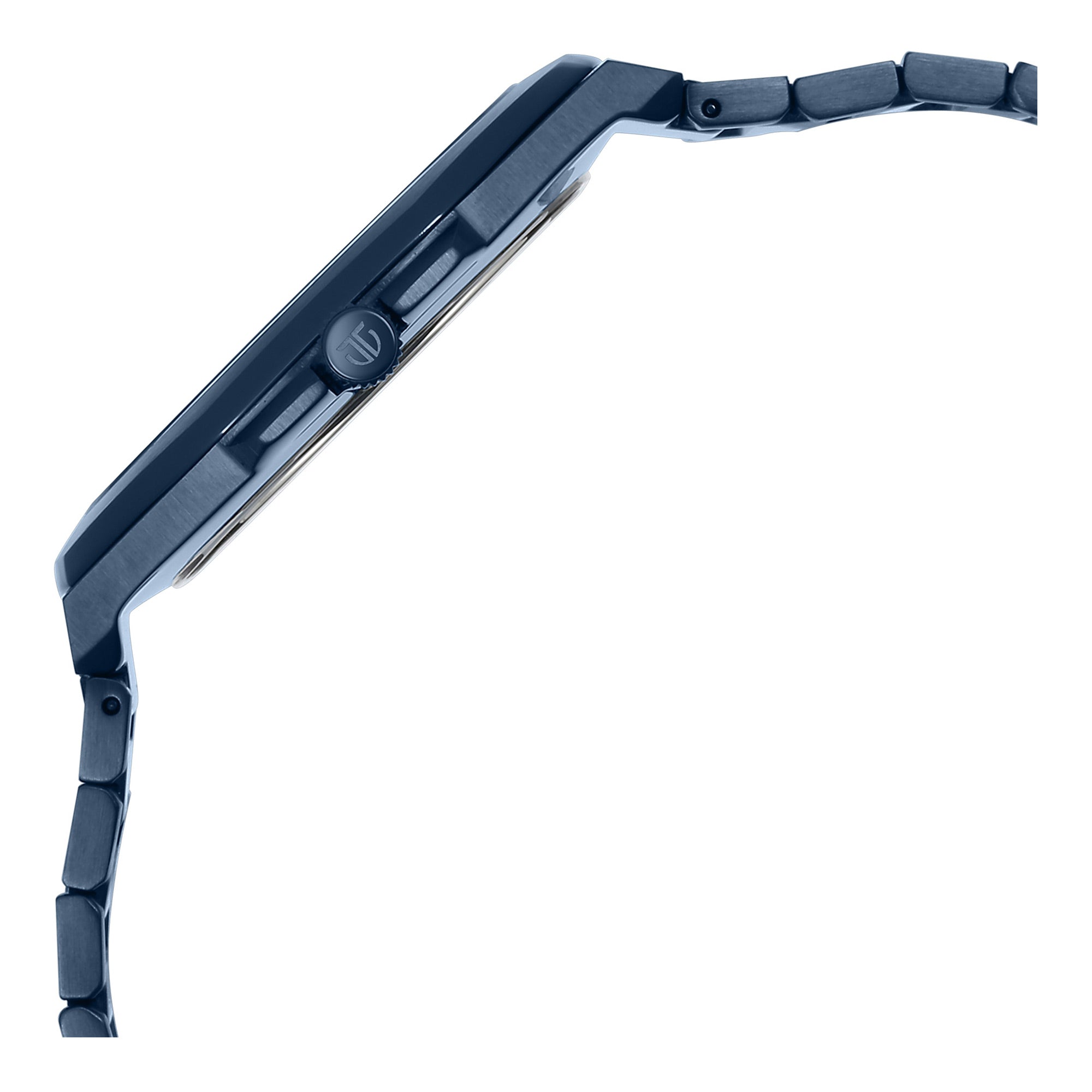 Titan Classique Slim Quartz Analog with Date Blue Dial Stainless Steel Strap Watch for Men