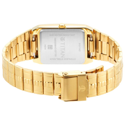 Titan Karishma Analog Champagne Dial Watch for Men