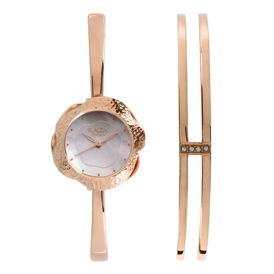 Titan Quartz Analog Mother Of Pearl Dial Watch for Women