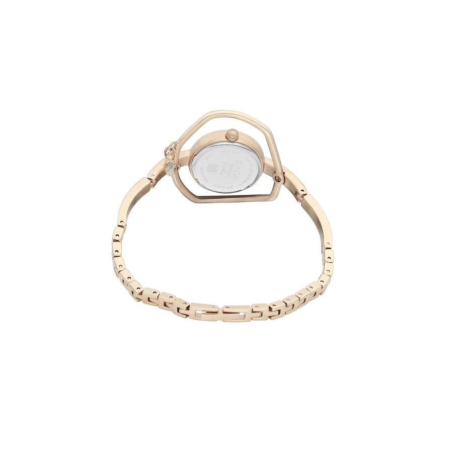 Titan Raga I Am Mother of Pearl Dial Women Watch With Metal Strap