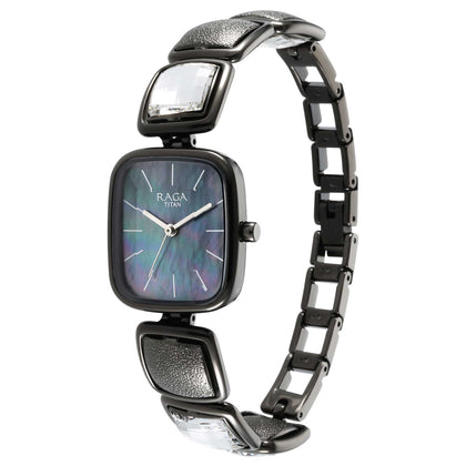 Titan Raga Moments of Joy Grey Dial Analog Metal Strap Watch for Women