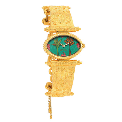 Titan Raga X Masaba Green Dial Women Watch With Metal Strap