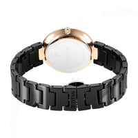 Titan Purple Ceramics Black Dial Analog Ceramic Strap watch for Women