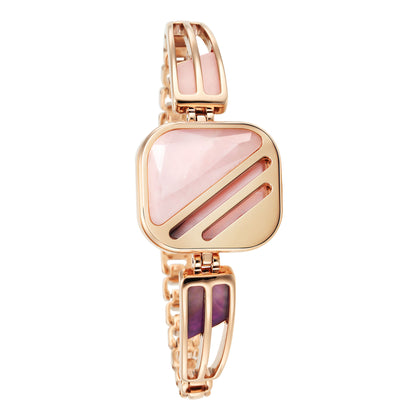 Titan Raga New You Quartz Analog Pink Dial Stainless Steel Strap Watch for Women