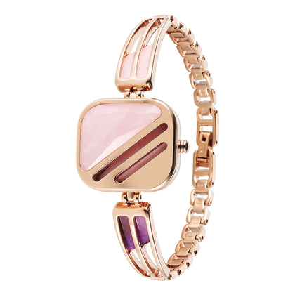 Titan Raga New You Quartz Analog Pink Dial Stainless Steel Strap Watch for Women