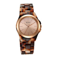 Titan Fashion Acetate Rose Gold Dial Analog Acetate Strap Watch for Women
