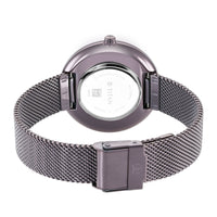 Glitz Purple Dial Stainless Steel Strap Watch for Women