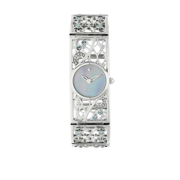 Titan Quartz Analog Mother of Pearl Dial Stainless Steel Strap Watch for Women