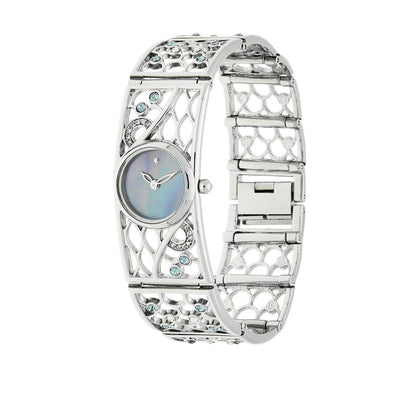 Titan Quartz Analog Mother of Pearl Dial Stainless Steel Strap Watch for Women